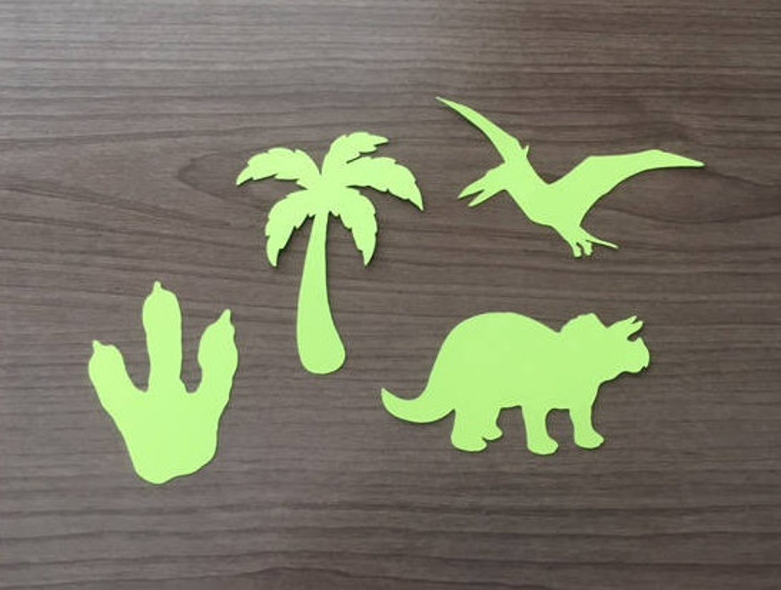 Cardstock Die Cut Dinosaur Decoration Pack Etsy