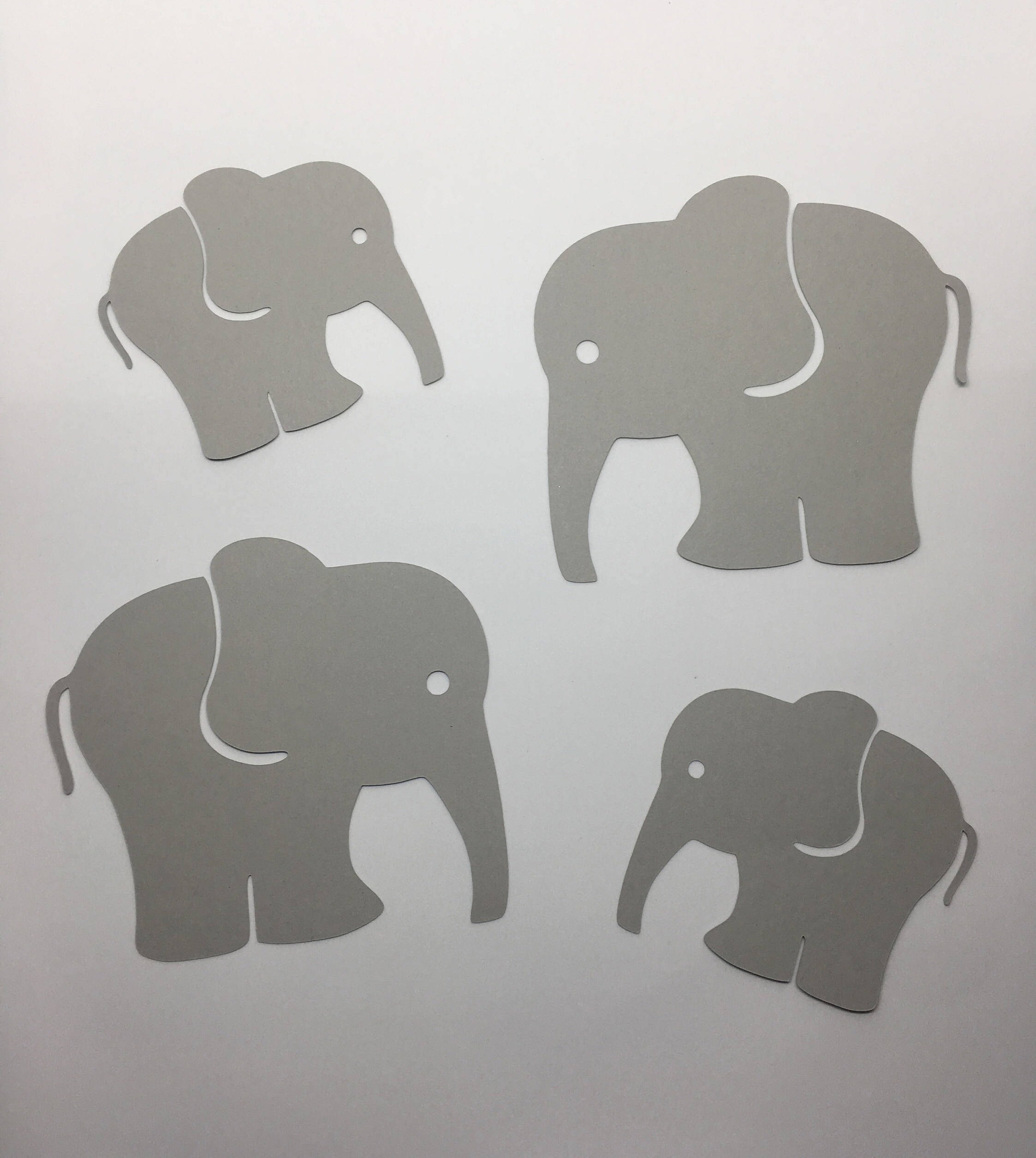 Elephant Cardstock Die Cuts Qty 25 Etsy