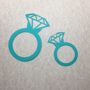 Ring, Diamong Ring Cardstock Die Cuts, Quantity: 25