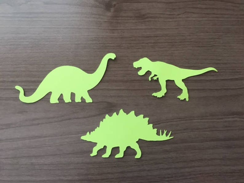 Cardstock Die Cut Dinosaur Decoration Pack Etsy