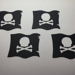Pirate Flag, plus skull and bones Cardstock Die Cuts, Quantity: 25 image 1