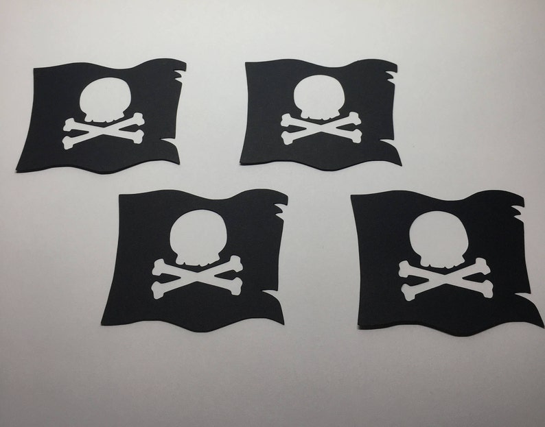 Pirate Flag, plus skull and bones Cardstock Die Cuts, Quantity: 25 image 1