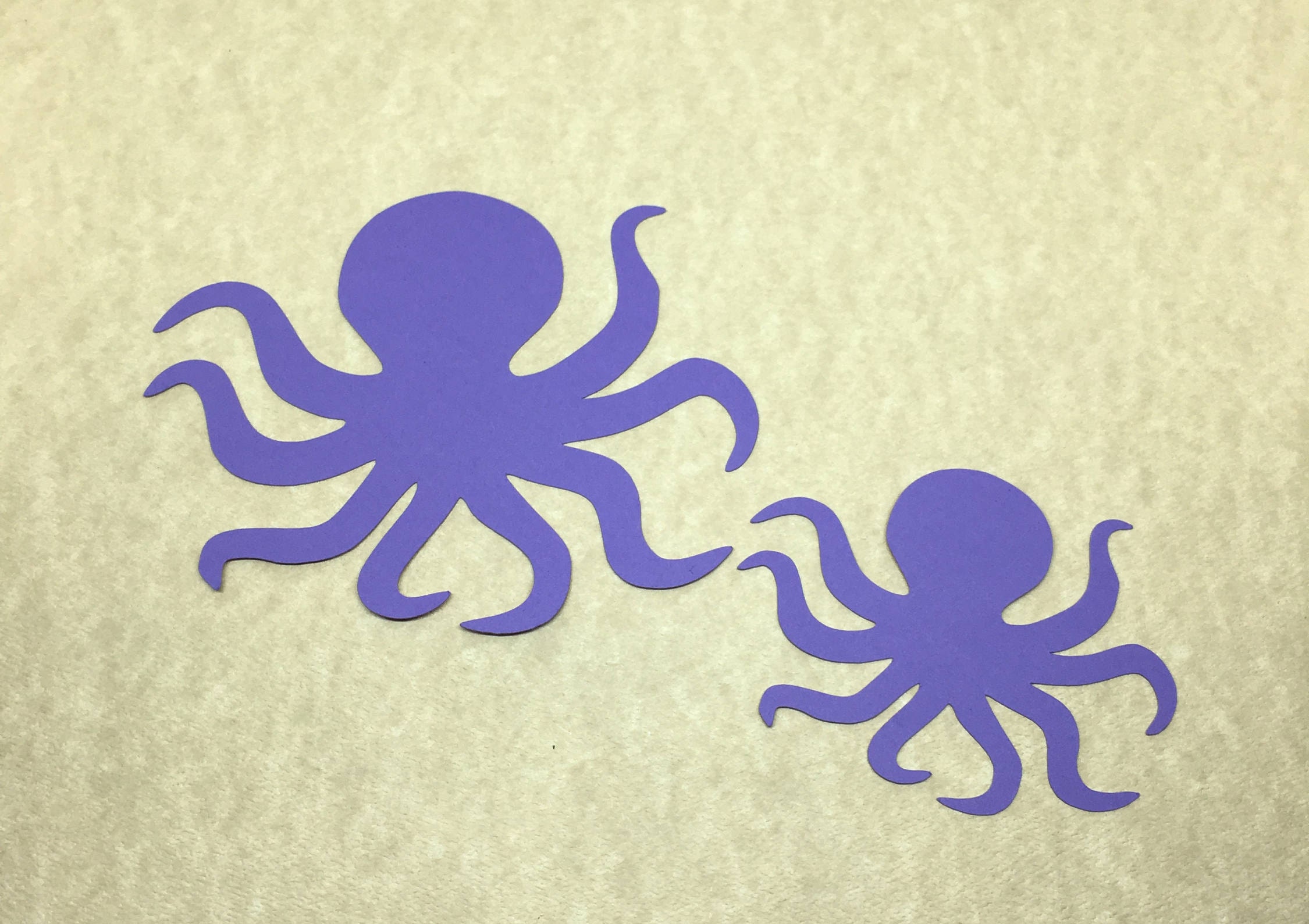 25 Cardstock Die Cut Octopus Cut Outs Etsy