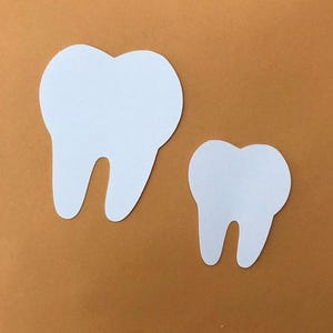 Tooth Cardstock Die Cuts , Quantity: 30
