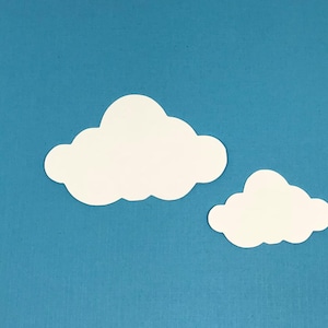 Cloud Cardstock Die Cuts, Qty: 30