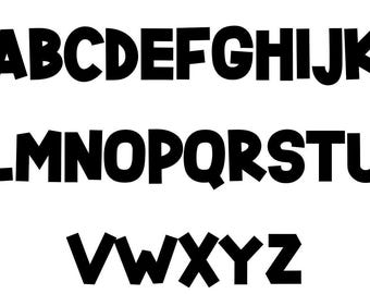 Alphabet Letters and Numbers - Starlight Font - Cardstock Die Cuts, Qty: choose up to 25