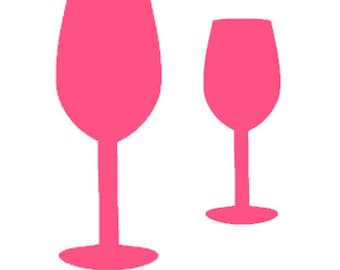 Wine Glass Cardstock Die Cuts, Qty: 30