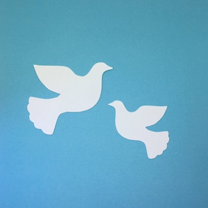 Dove Cardstock Die Cuts , Quantity: 30