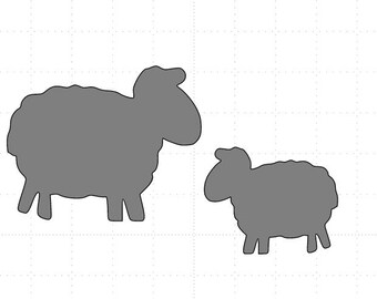 Sheep Cardstock Die Cuts, Quantity: 30