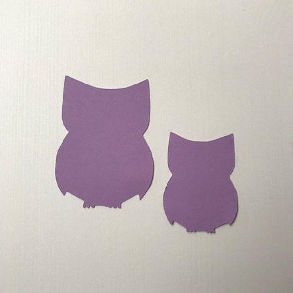 Owl Cardstock Die Cuts, Quantity: 30