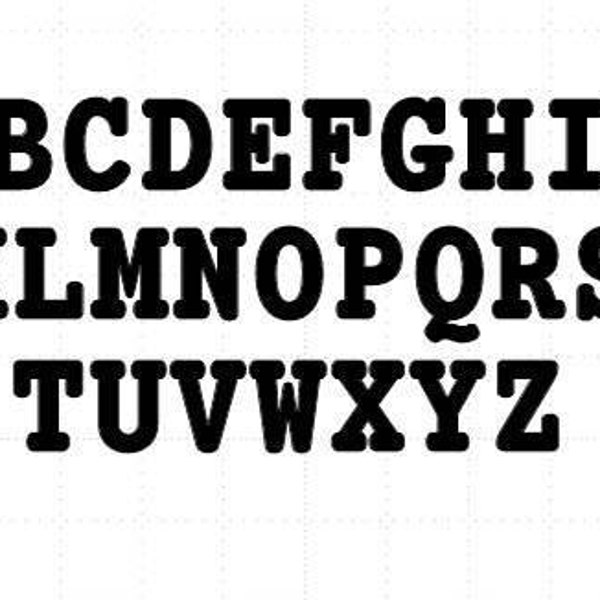 Alphabet Die Cut Etsy