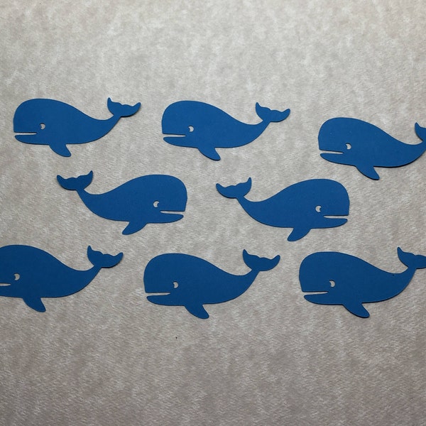 Whale Cardstock Die Cuts, Qty: 30
