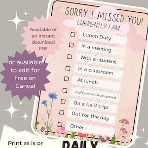 Out of the office sign, school office sign, Personalized school counselor door sign, Where is the school counselor sign, Door Sign