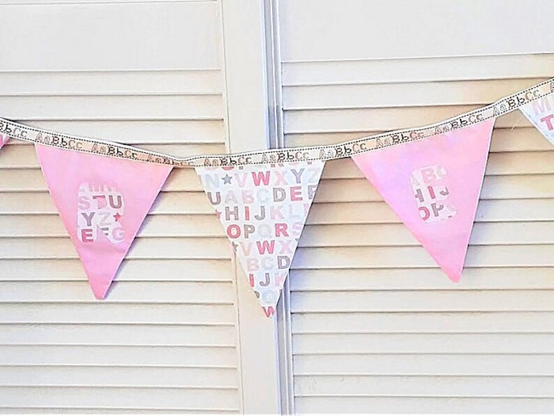 Pink Nursery Garland Baby Room Bunting Baby Room Garland Etsy Pink Nursery Garland Baby Room Bunting Baby Room Garland Etsy
