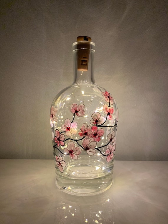 Blue & White Wine Jar Vase - Cherry Tree Design Blue & White Wine Jar Vase - Cherry Tree Design