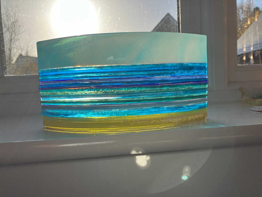 Fused Glass Seascape Etsy UK