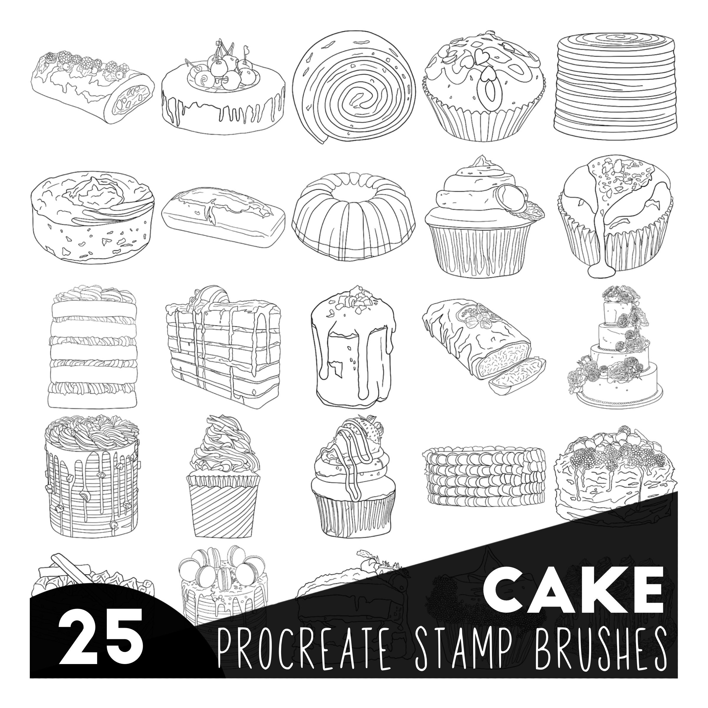 Procreate Dessert Drawing Brushes ・Food Illustration — Art by