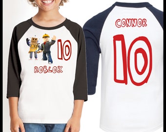 Roblox T Shirt Etsy - roblox shirt with name custom avatar shirt custom roblox avatar shirt roblox birthday shirt