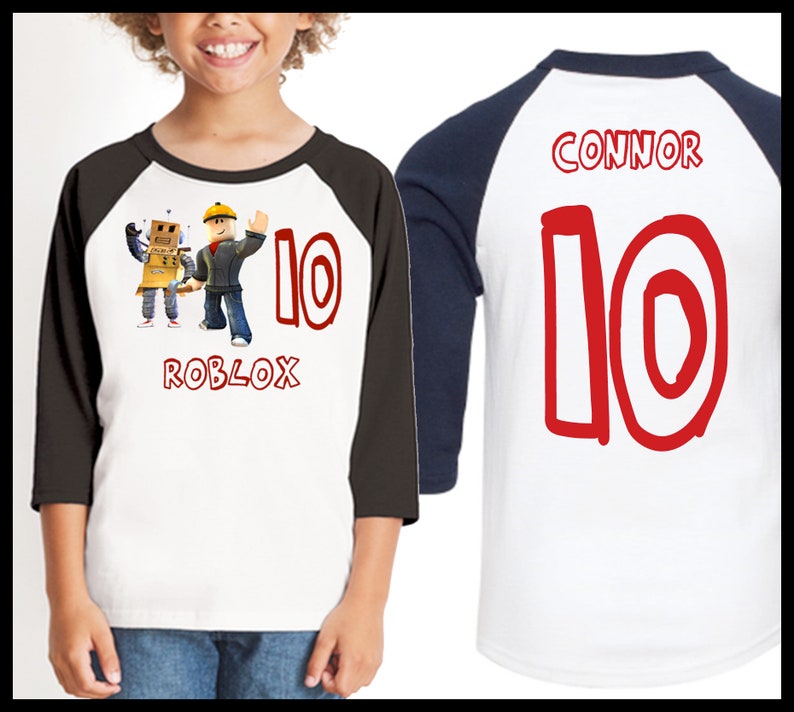 Roblox Shirt With Name Custom Avatar Shirt Custom Roblox Avatar Shirt Roblox Birthday Shirt - roblox movie sonic shirt