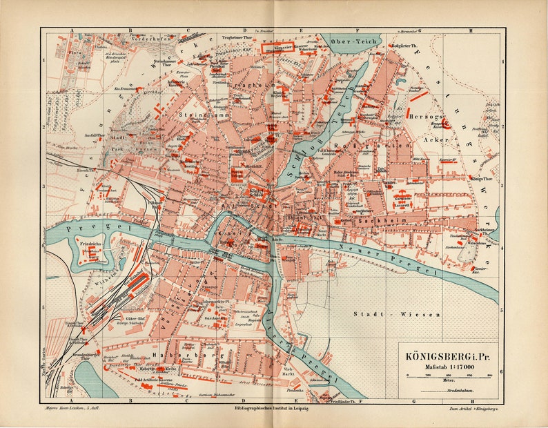 Карта районов кенигсберга