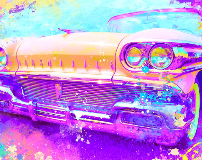 1958 Oldsmobile Super 88 Limited Edition Sign Print