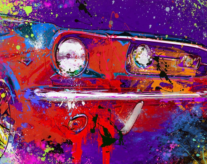 1966 Ford Mustang Limited Edition Signed Print