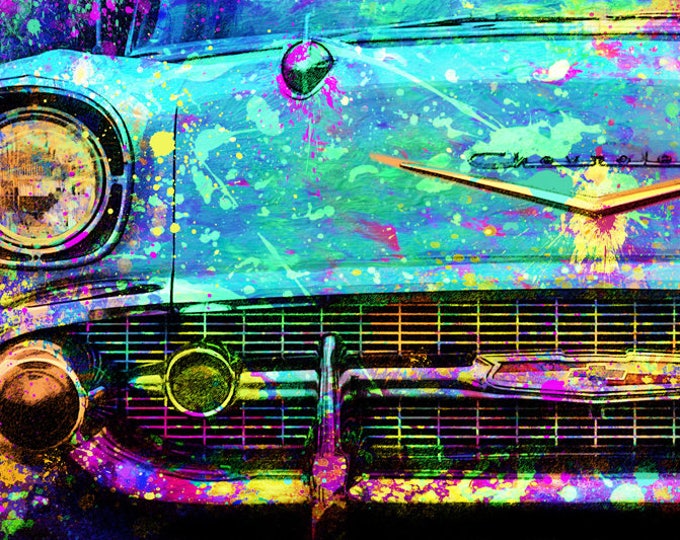 1957 Chevy Bel Air Limited Edition Signed Print