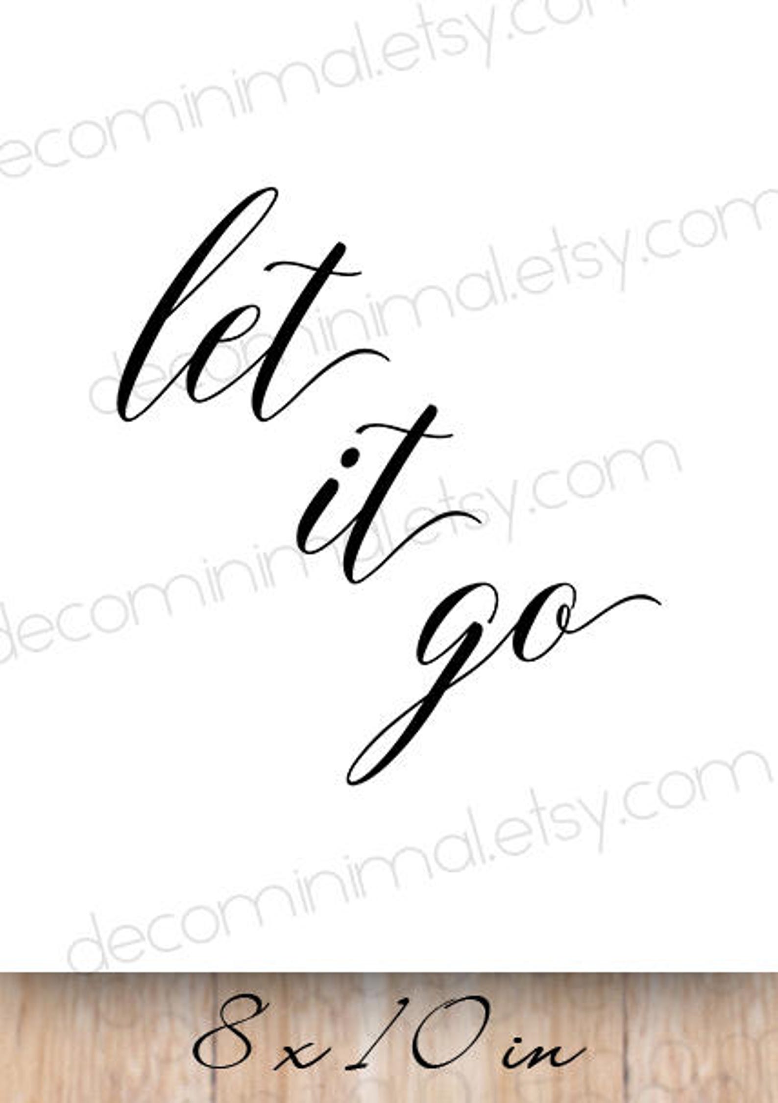 Let it go printable 8x10 INSTANT download home printable | Etsy