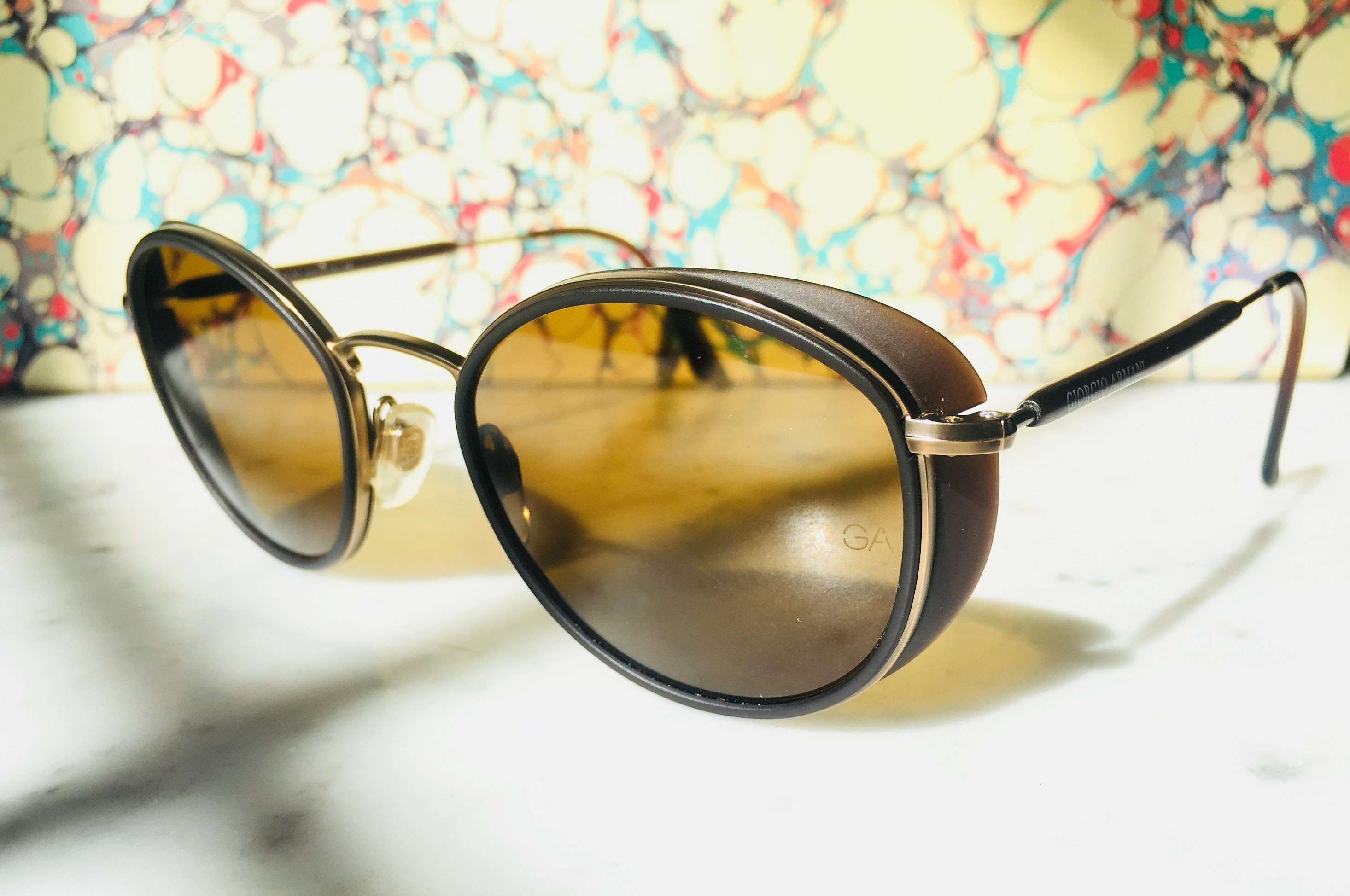 Vintage Rare GIORGIO ARMANI Sunglasses Tortoiseshell W/ Eye - Etsy