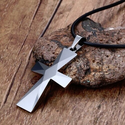 Tungsten Carbide Cross Pendant. 18 to 