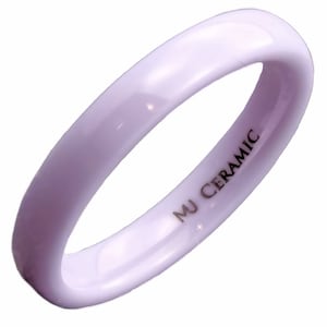 4mm Ceramic ring choice of Green, Grey, Dark Blue, Purple or Brown Comfort Fit Purple