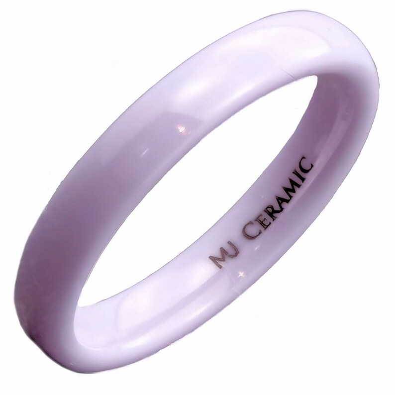 4mm Ceramic ring choice of Green, Grey, Dark Blue, Purple or Brown Comfort Fit image 5