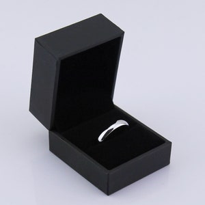 Brushed Black Tungsten Carbide Ring Wedding Band Polished Gold or Rose Gold Edges Comfort Fit Free Engraving image 10