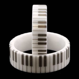 White Ceramic Piano Ring Classic High Polished Band Comfort Fit 6, 8 or 10mm wide Pipe or Dome style image 6