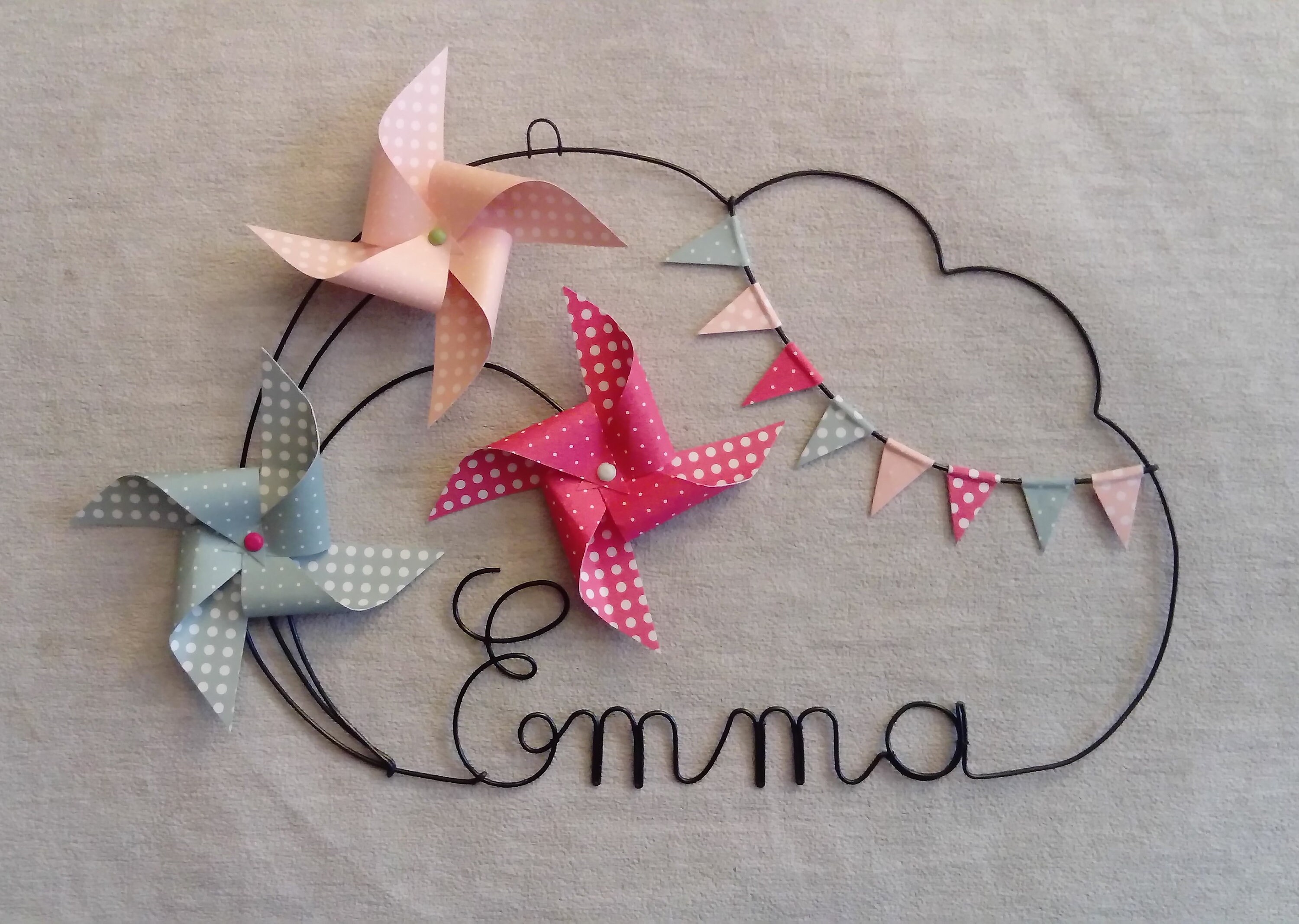 Prénom en Fil de Fer - Moulins Fanions