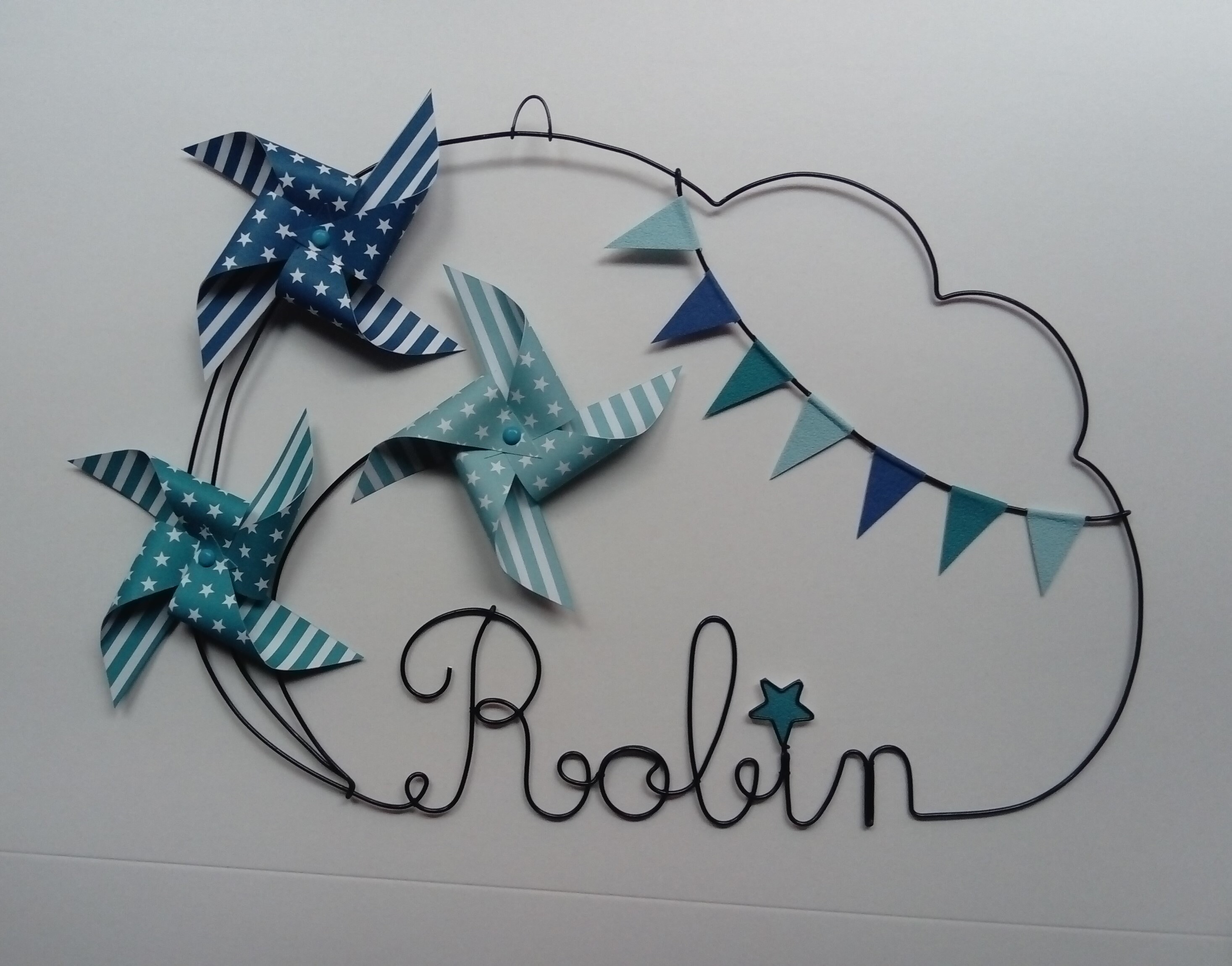 Prénom en Fil de Fer - Moulins Fanions