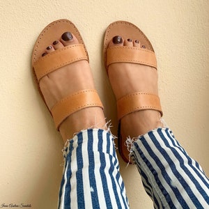 Greek Leather Sandals, Brown Leather Sandals Greek, Strappy Sandals, Summer Shoes, Handmade Sandals, Made from 100% Genuine Leather