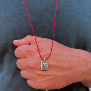 Evil Eye Necklace Pendant, Protection Necklace, Minimalist Men Evil Eye Necklace, Religious Necklace, Gift for Him, Made in Greece
