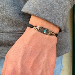 Evil Eye Bracelet, Evil Eye Charm Bracelet, Greek Mati Bracelet, Protection Bracelet, Evil Eye Jewelry, Gift for Him, Made in Greece