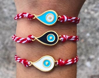 March Bracelets, Evil Eye Bracelets, Martis Bracelets, Evil Eye Jewelry, March Jewelry, Greek Bracelets, Friendship Bracelets, Gift for Her