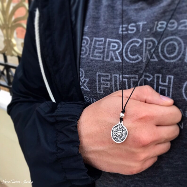 Men's Necklace Evil Eye Necklace Greek Evil Eye Jewelry Etsy