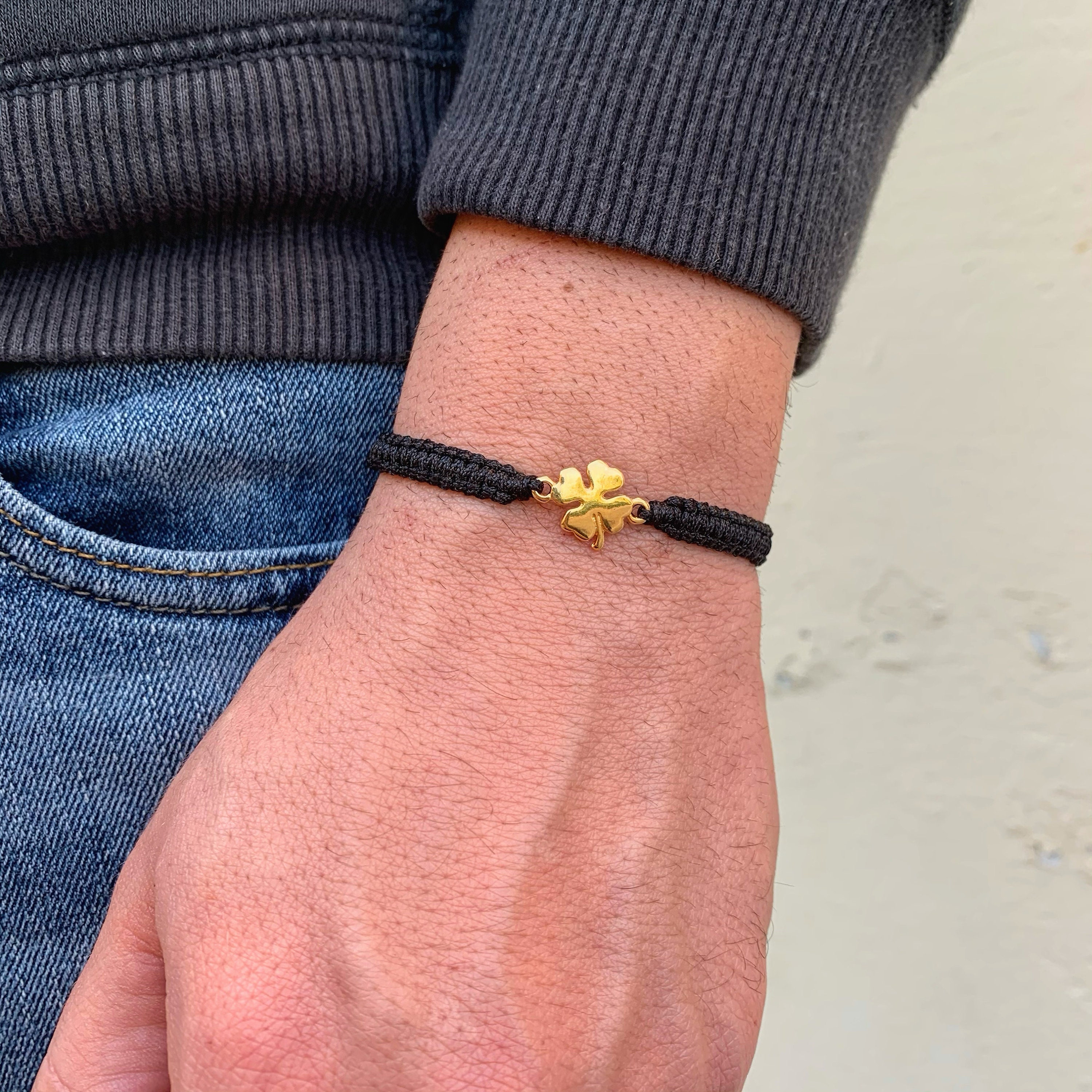 Four Leaf Clover Bracelet Clover Bracelet Lucky Bracelet Etsy