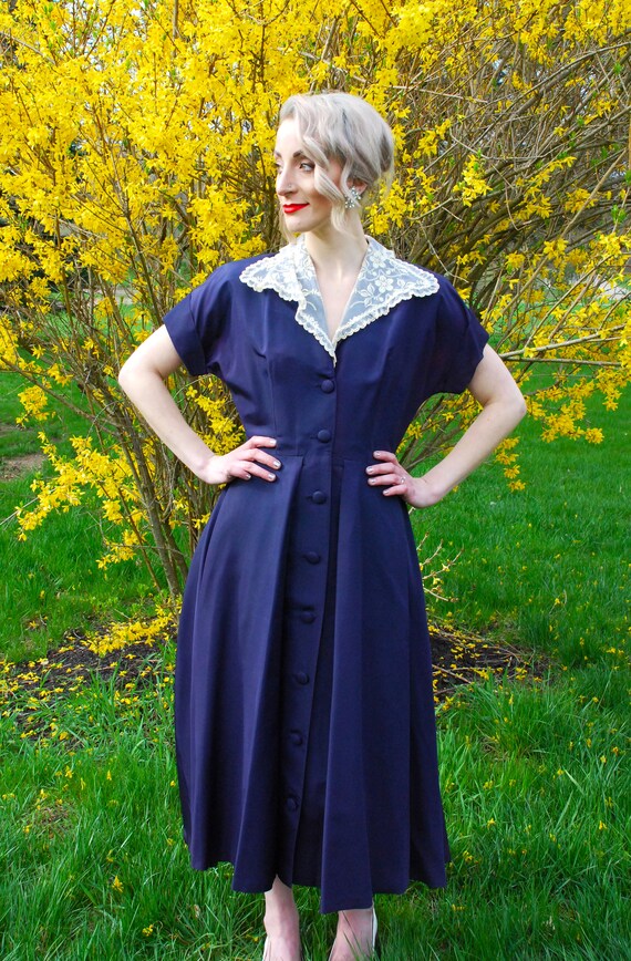 Vintage 40s 50s Joan Lee Original Boston, Cream Ch