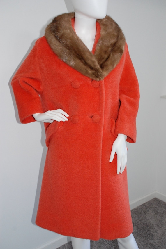 1950s Periwinkle  Swing Coat...............size Medium