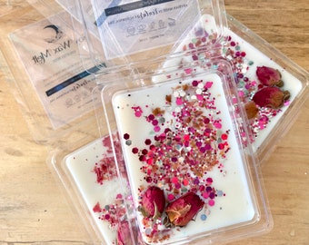 English Rose Scented Soy Wax Melts – Floral Aromatherapy