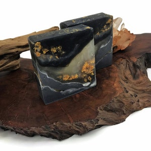 Italian Marble Soap Polished Agate Square Crystal Hand / Bath Bar Soap Winter Snow Oil Scent : PM0022 image 9