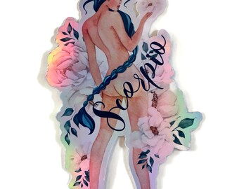 Scorpio  - Zodiac Sign - Holographic Waterproof Smudgeproof Indoor Waterbottle Sticker " PM0071