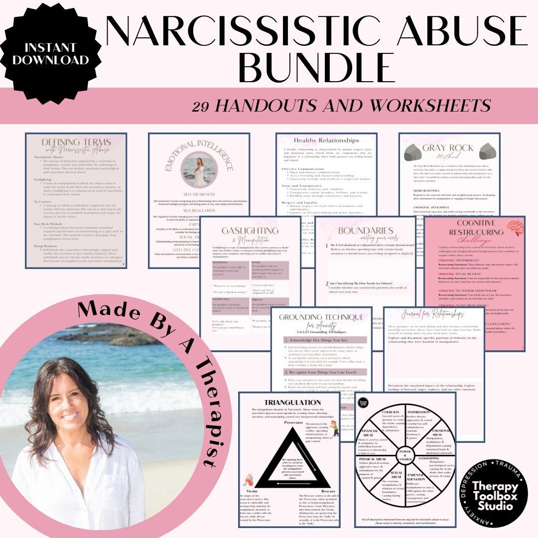 Narcissist, Abuse, Gaslighting, Workbook, Anxiety, Domestic, Self Help ...