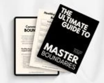 Boundaries Workbook with Scripts | Stop People Pleasing (PDF Download)