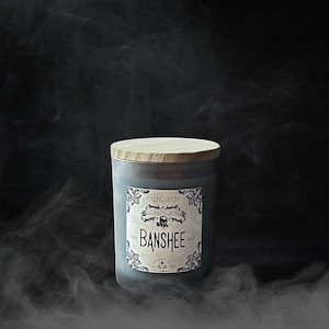 Banshee - Soy & Coconut Candle | 5.75 oz   Vegan | Gothic Candles | Goth Decor | Spooky Decor | Witchy Candles | Occult